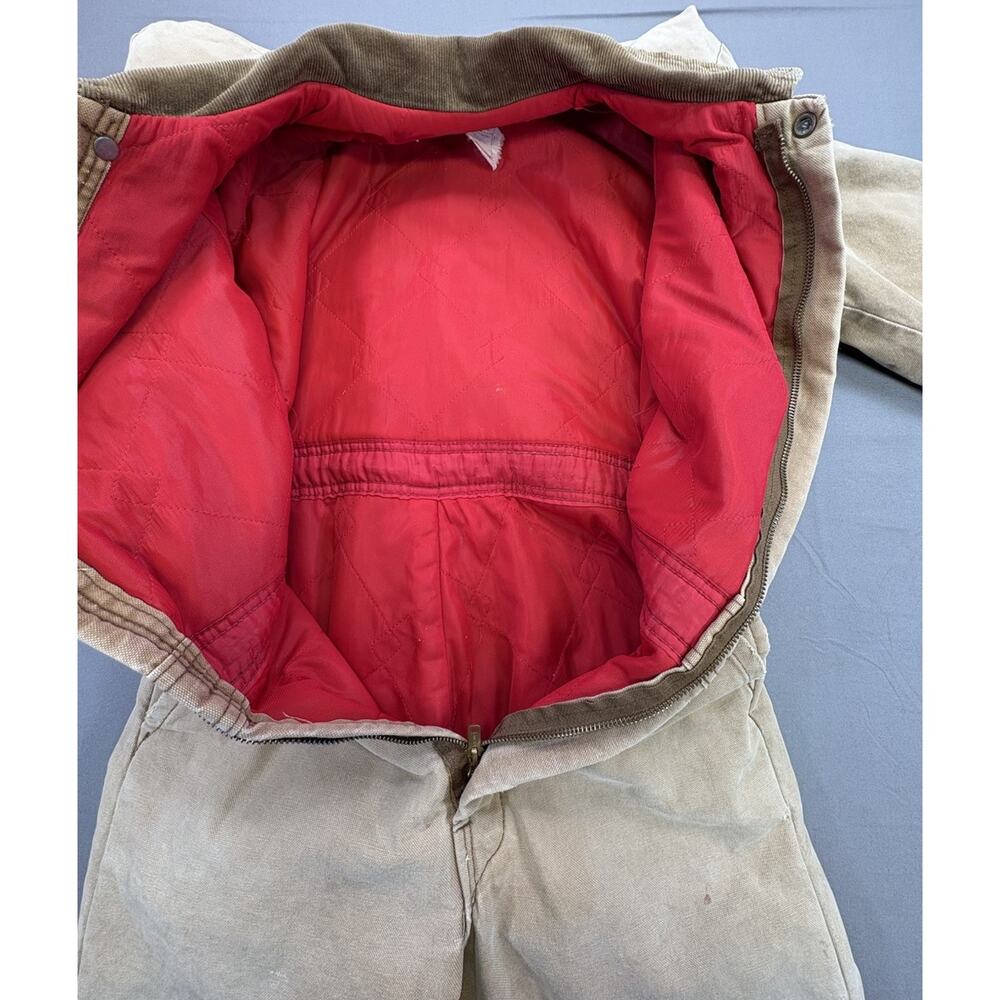 Vintage Key Imperial Insulated Canvas Coveralls Kids Size 16 Reg Workwear USA - Picture 11 of 16